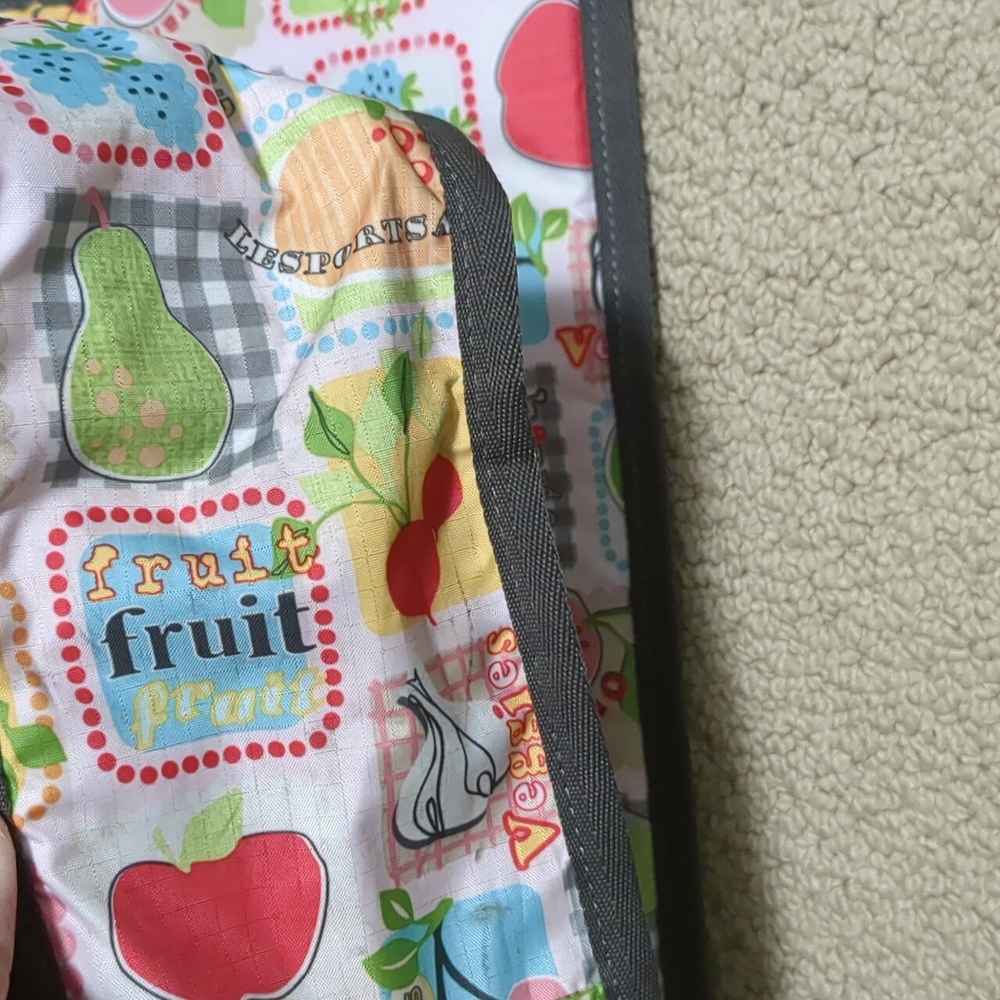 Worn Lesportsac diaper bag - Picture 8 of 12